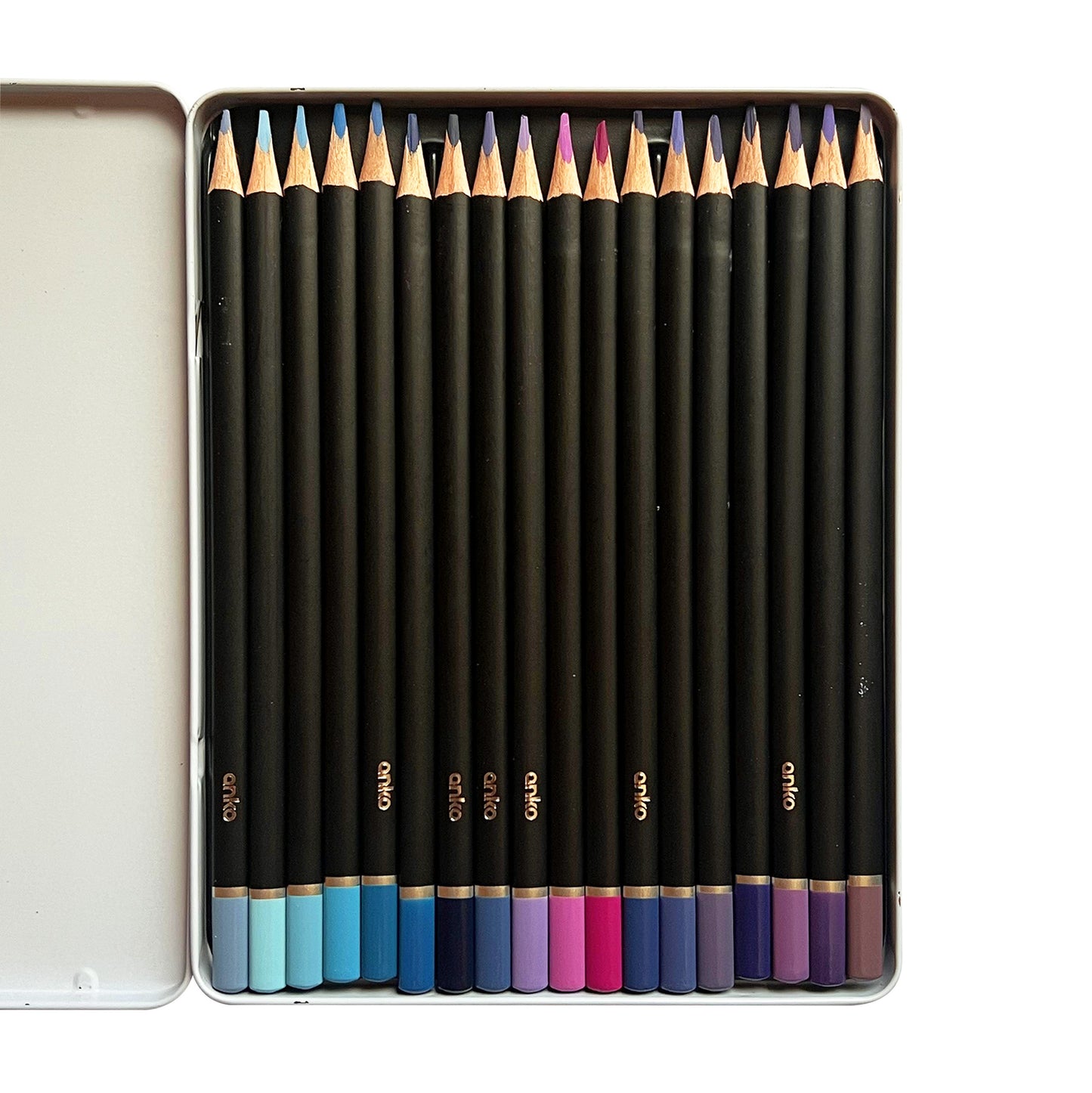 18 Pcs Purple tones Coloured Pencils