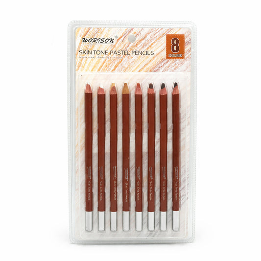 8Pcs Skin Tone Pastel Pecnils Set - Worison