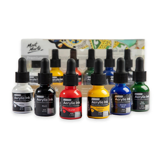 6pc Acrylic Ink Premium - 20ml