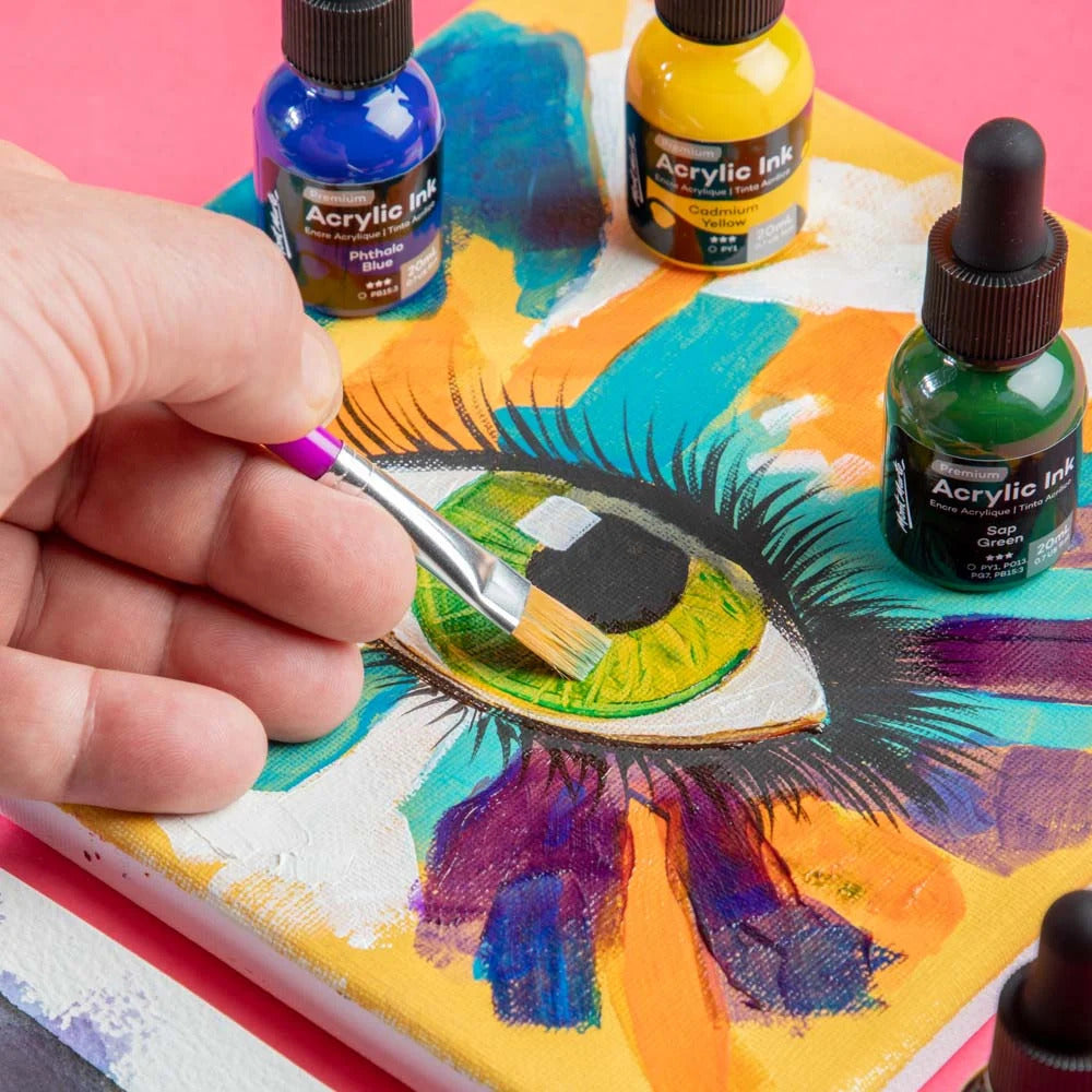 6pc Acrylic Ink Premium - 20ml