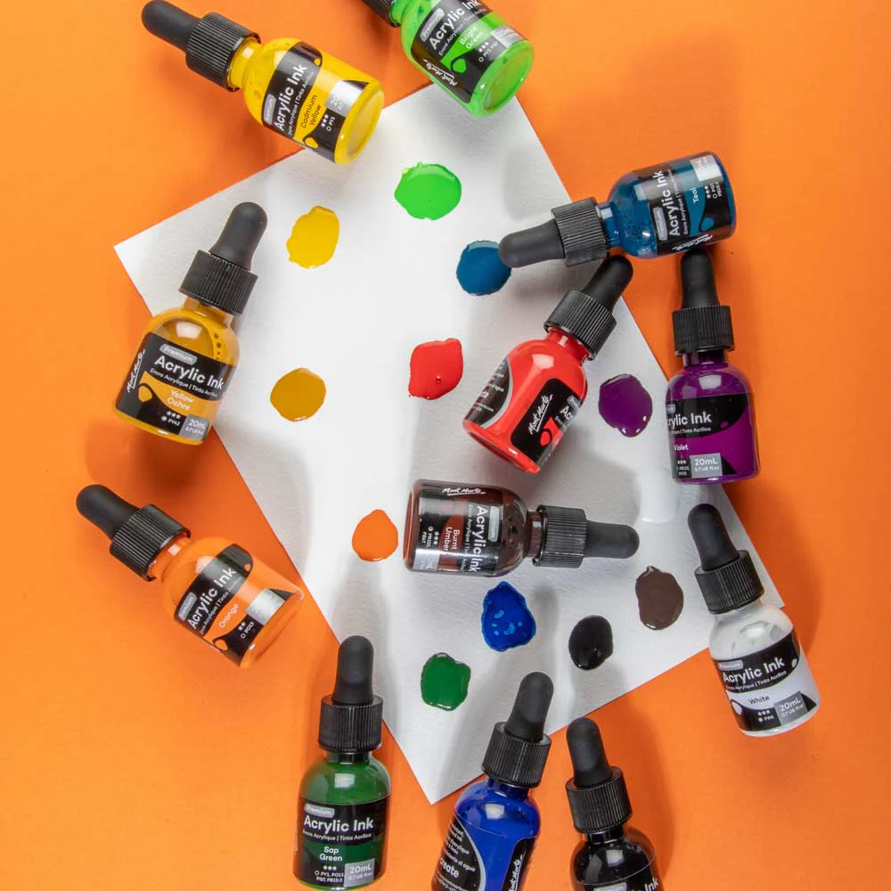 12pc Acrylic Ink Premium - 20m