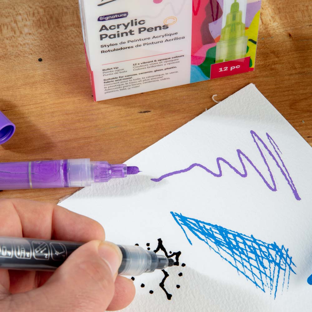 12pc Acrylic Paint Pens Broad - Mont Marte