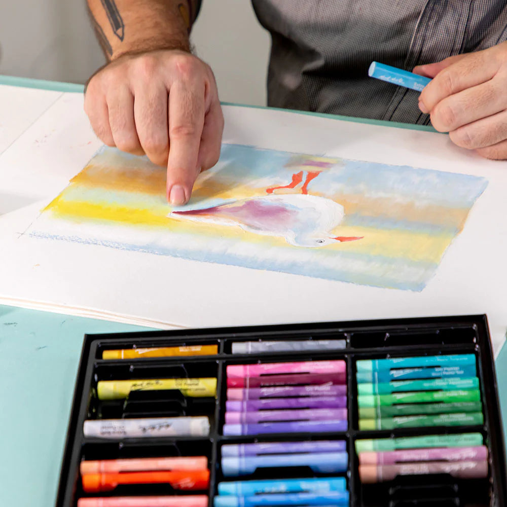 26pc Extra Soft Oil Pastels Macaroon Hues Premium - Mont Marte