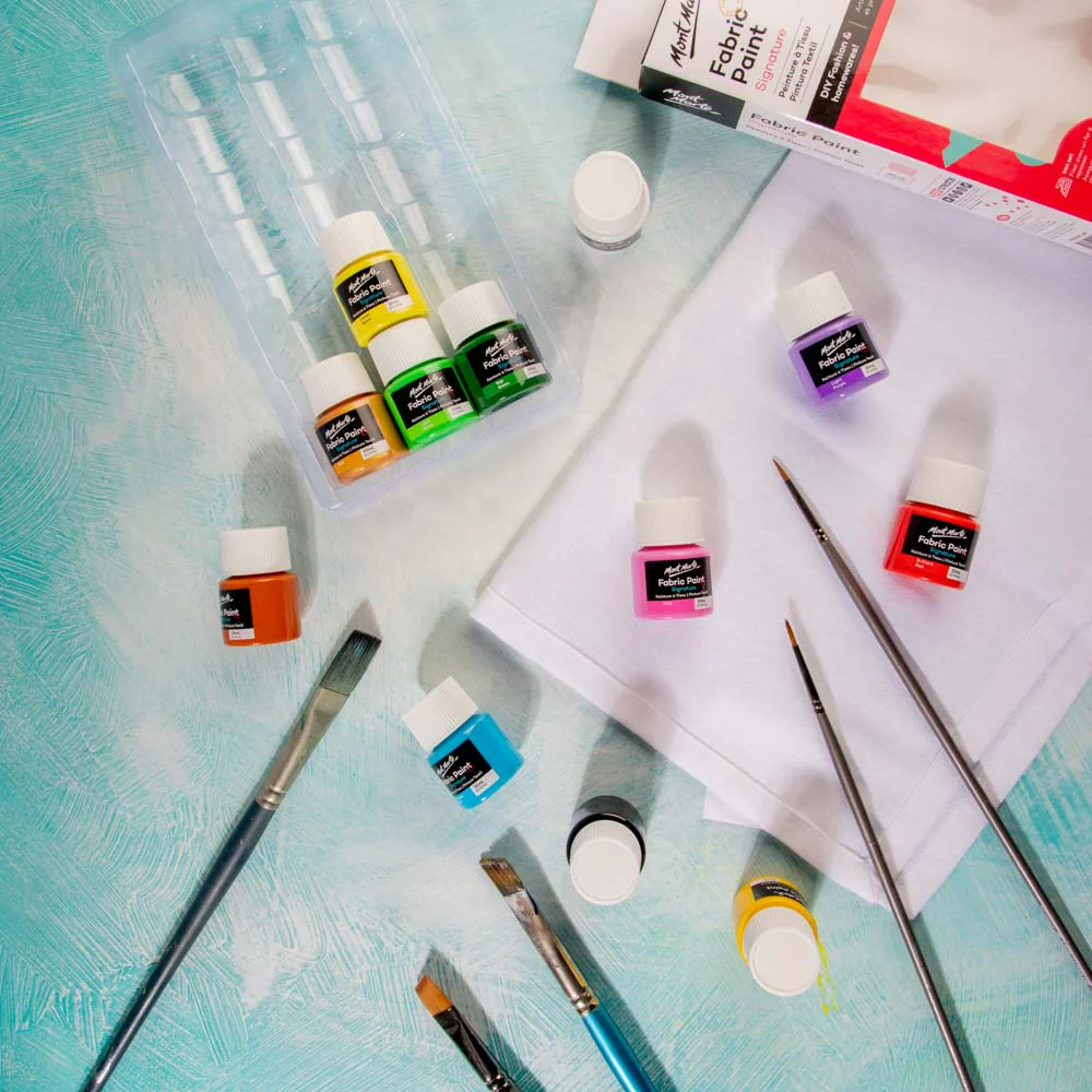 12pc Fabric Paint 20ml  - Mont Marte