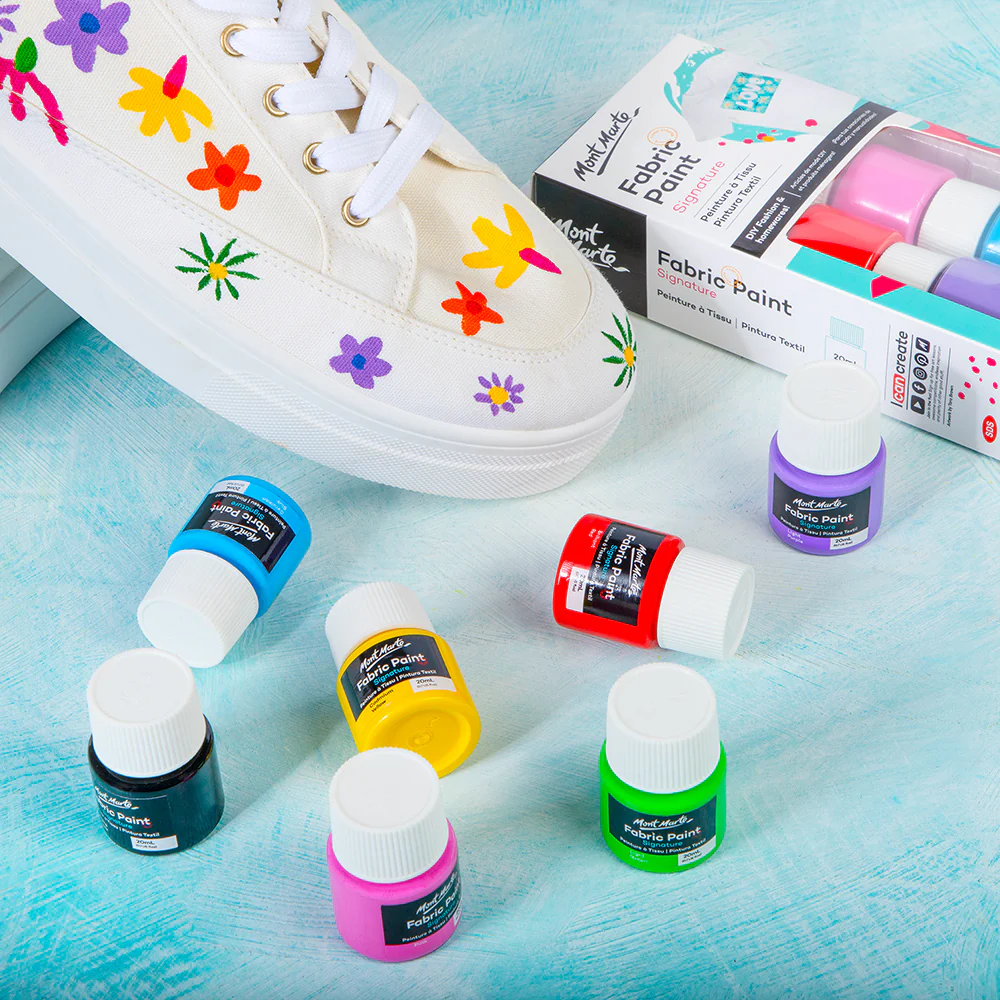 8pc Fabric Paint 20ml  - Mont Marte