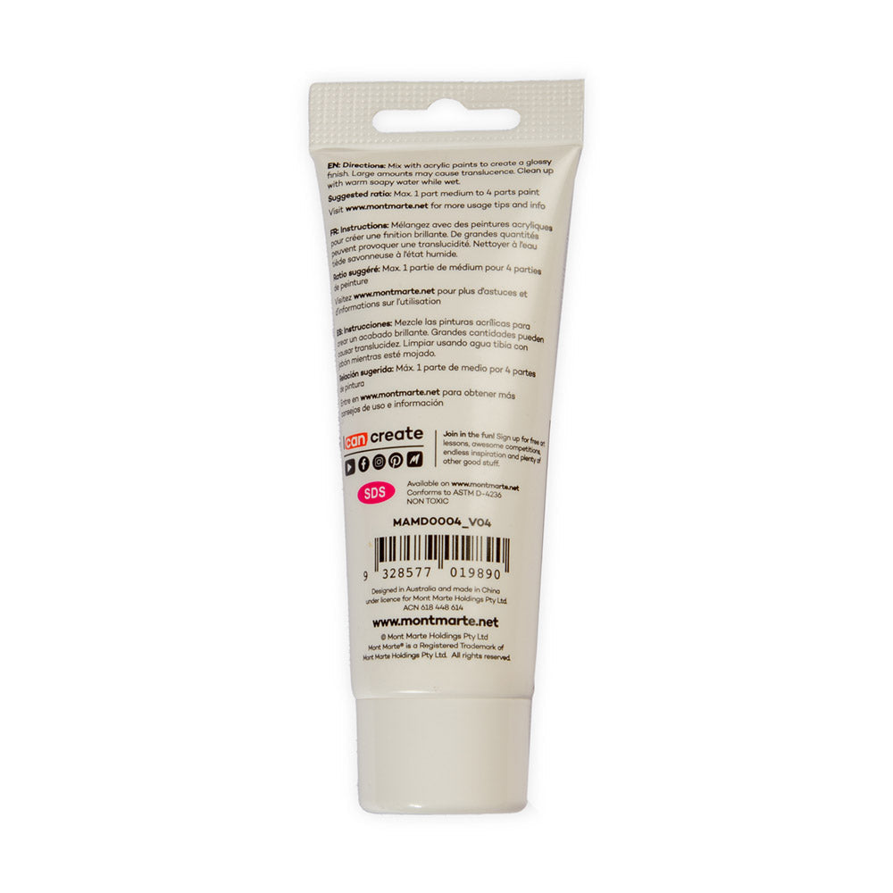 Gel Medium Gloss Premium 75ml - Mont Marte