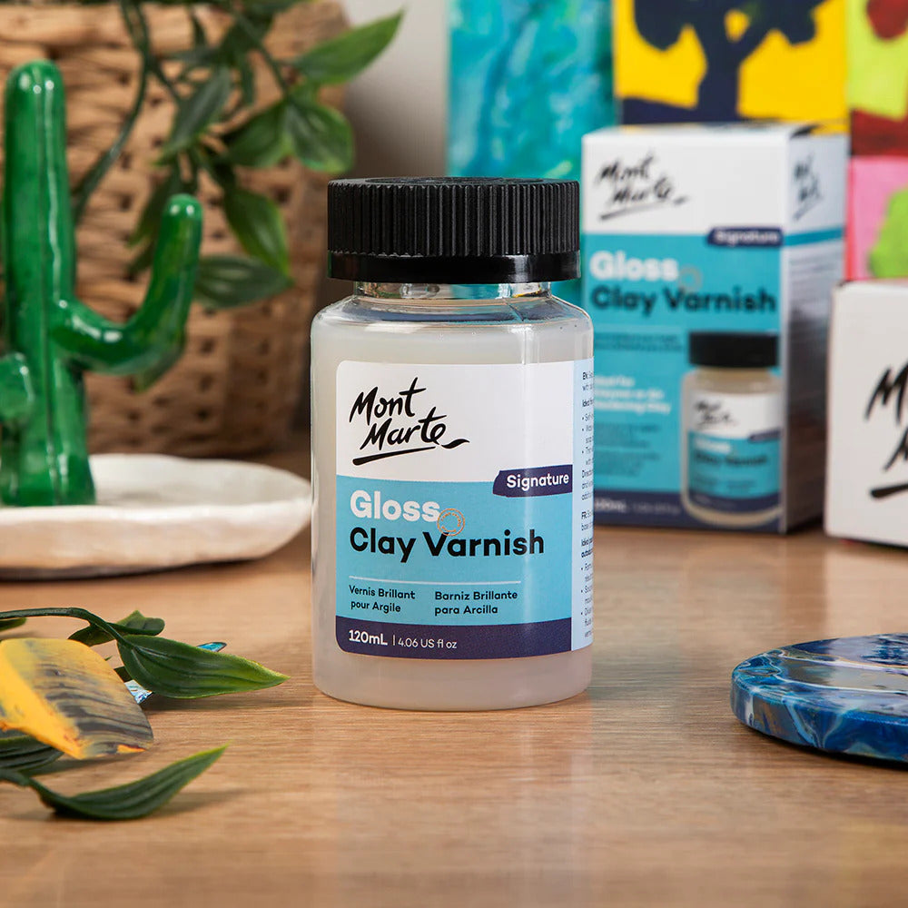 Gloss Clay Varnish Signature 120ml - Mont Marte
