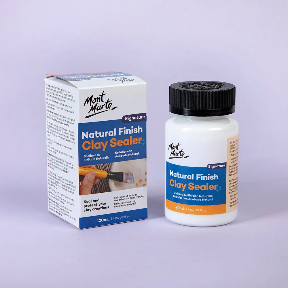 Natural Finish Clay Sealer Signature 120ml  - Mont Marte