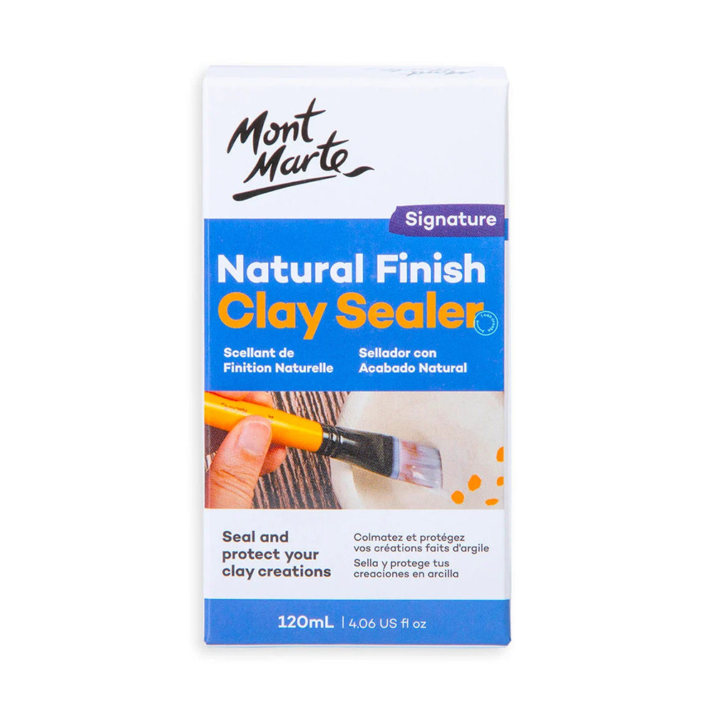 Natural Finish Clay Sealer Signature 120ml  - Mont Marte