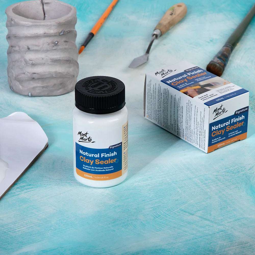Natural Finish Clay Sealer Signature 120ml  - Mont Marte