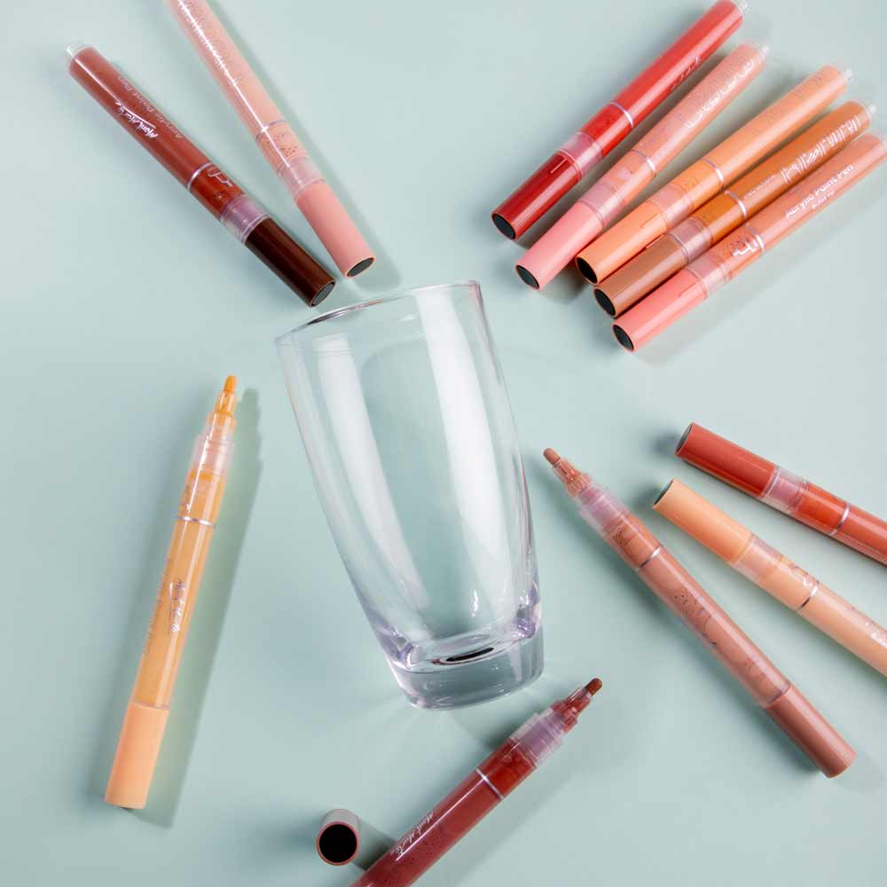 12pc Portrait Acrylic Paint Pens Broad - Mont Marte