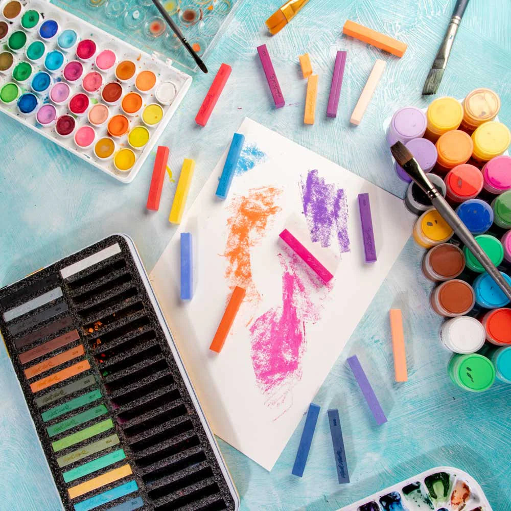 36pc Soft Pastels in Tin Box - Mont Marte