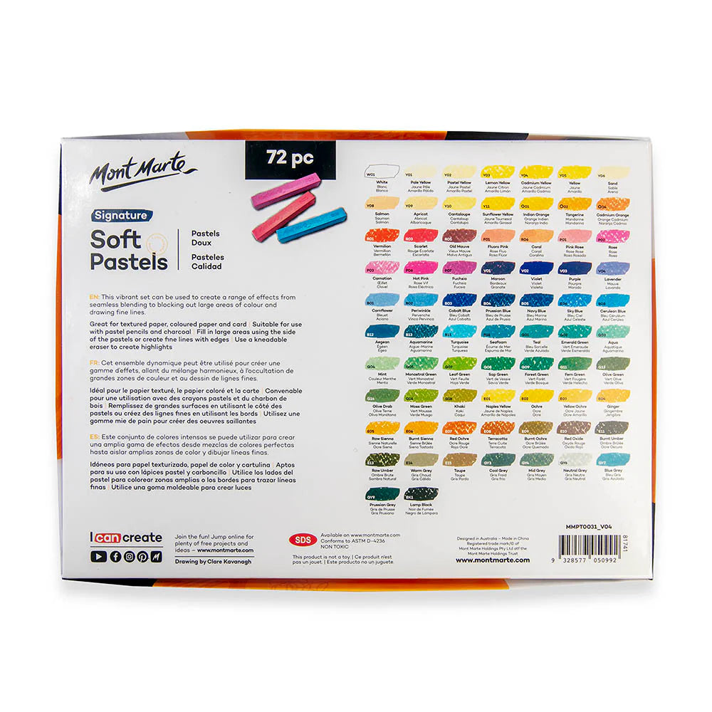 72pc Soft Pastels - Mont Marte
