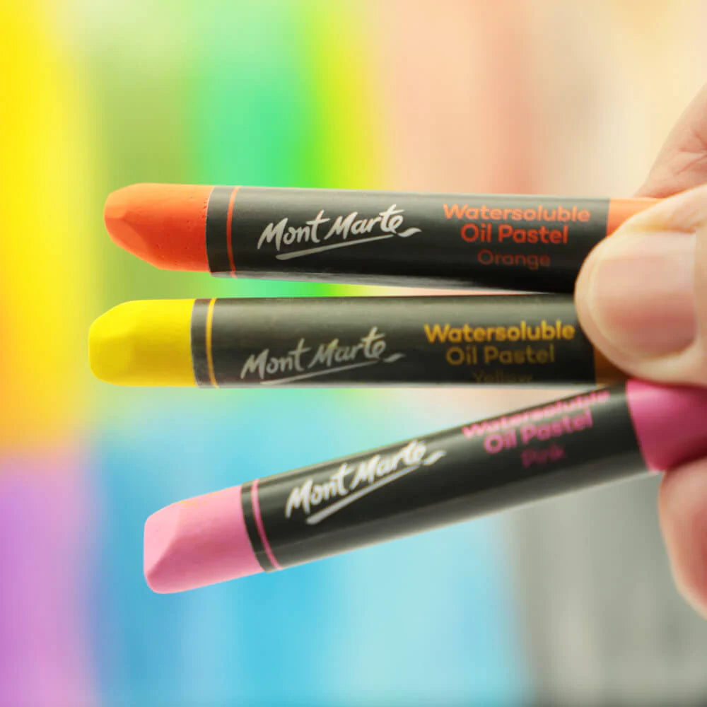 12pc Watersoluble Oil Pastels - Mont Marte