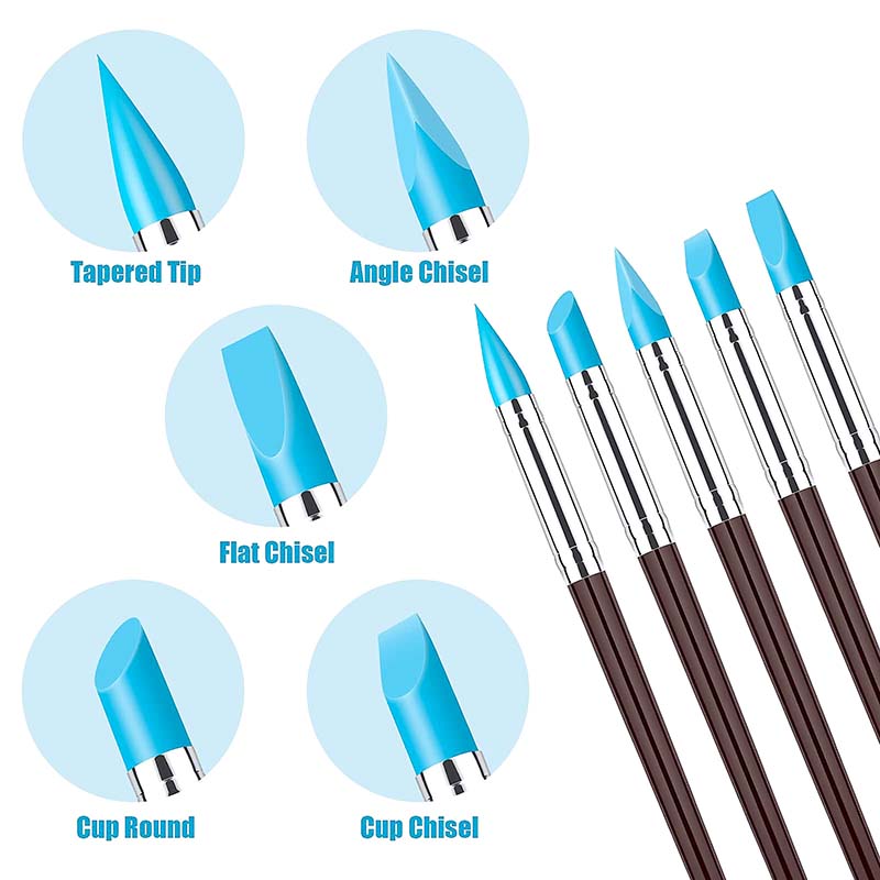 5pcs Rubber Tip