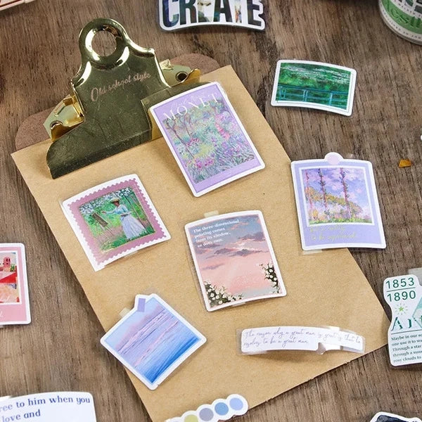 Vintage Washi Paper Stickers - Van Gogh
