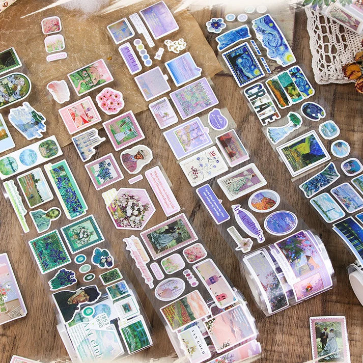 Vintage Washi Paper Stickers - Van Gogh