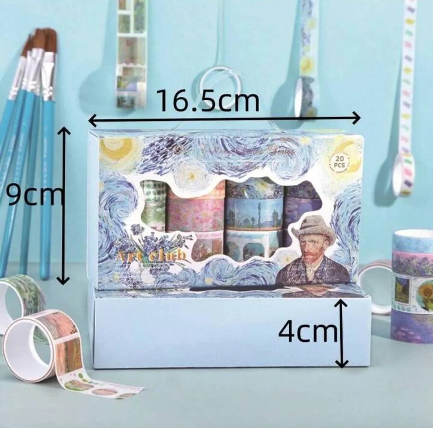 20 Rolls Washi Tape Van Gogh
