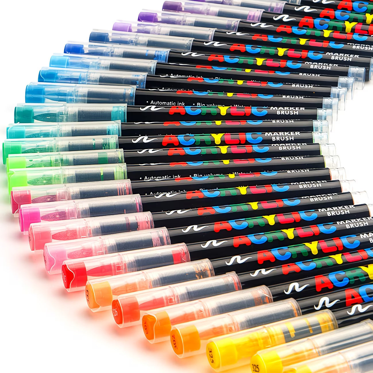 120pcs Liquid Acrylic brush pen
