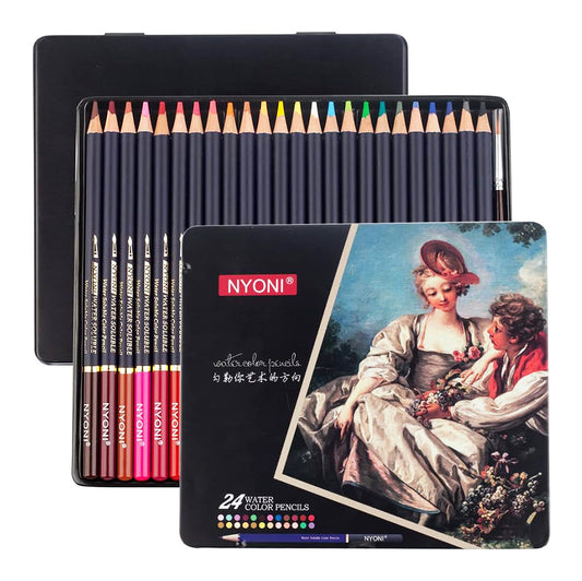 24 pcs Watercolore Pencils set - NYONI