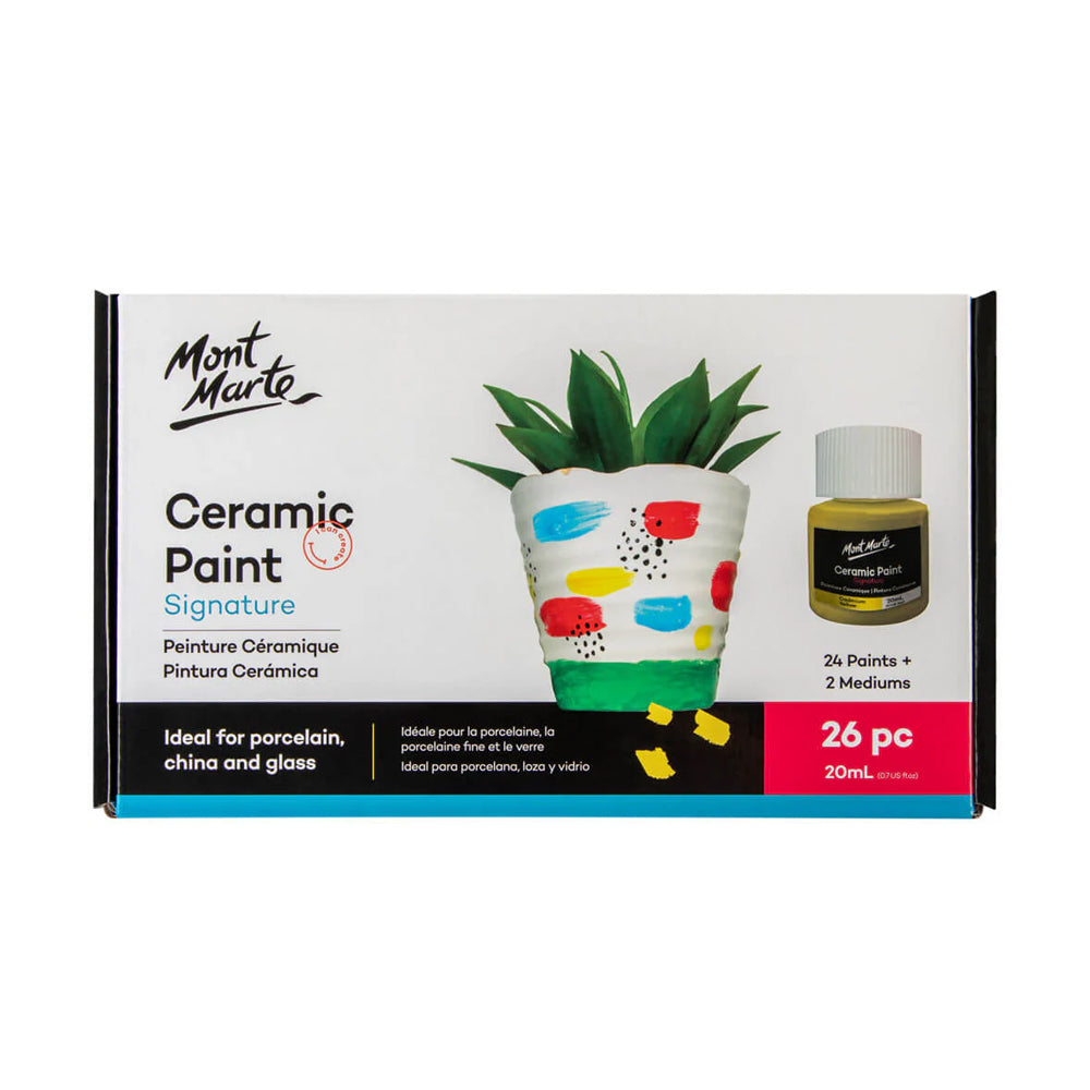 26Pcs Ceramic Paint 20ml - Mont Marte