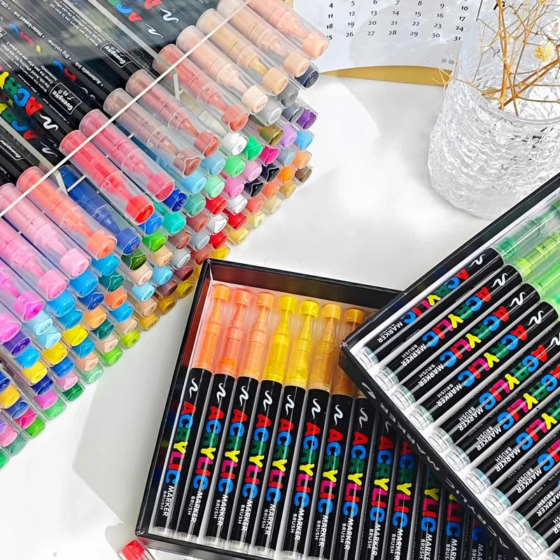 240pcs Liquid Acrylic brush pen